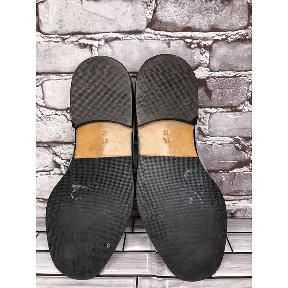 Sam Bork Fog Gray Leather Loafers Rubber Sole Dress Shoes Men’s Sz 8.5M US/42EU - Picture 16 of 16